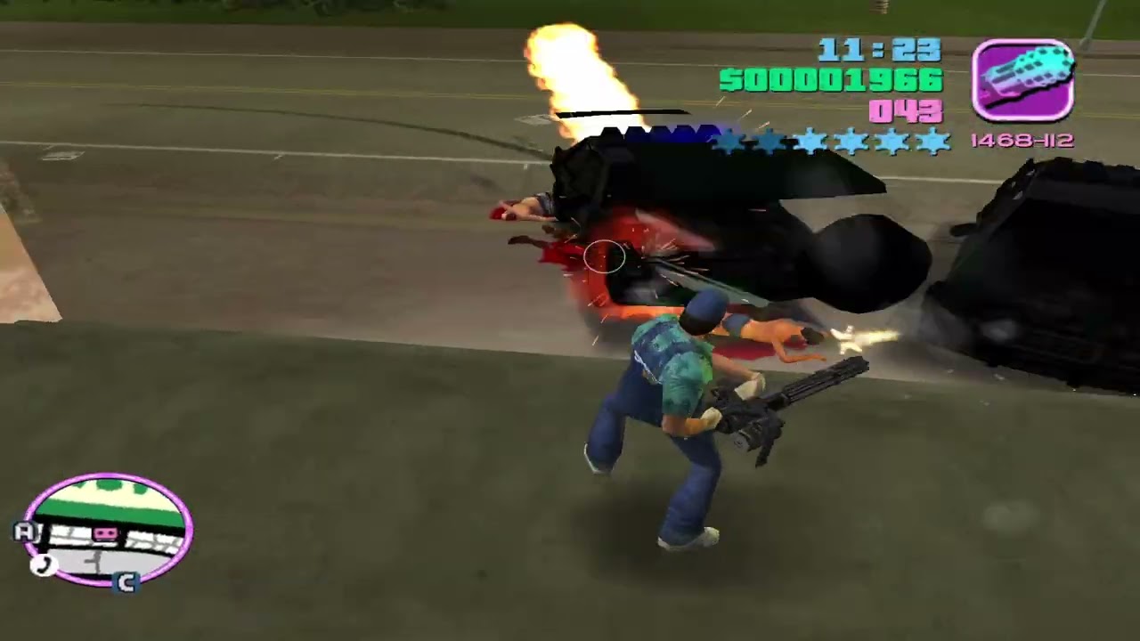 gta vice city     Fight with police
