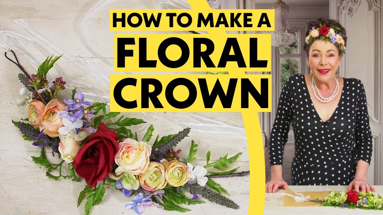 How to make a floral head garland or crown