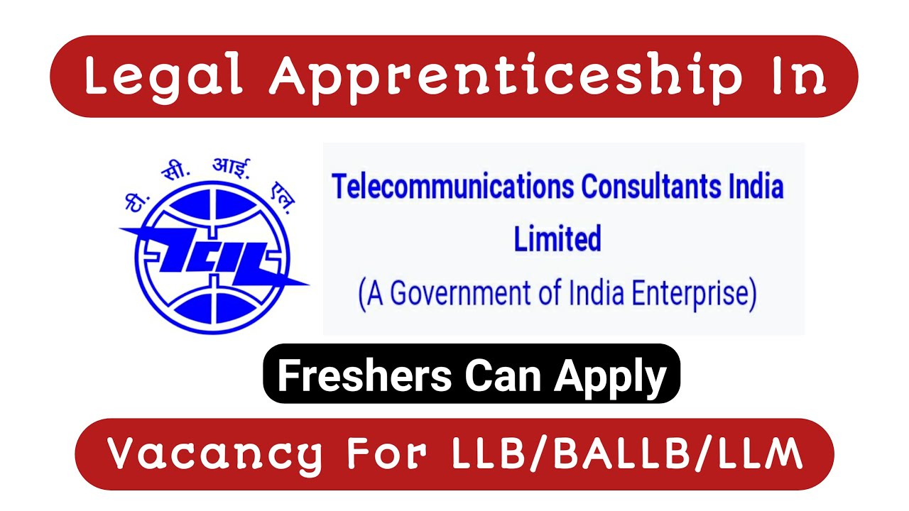 Legal Apprenticeship In TCIL || LLB jobs 2022 || LLM jobs || legal jobs in india
