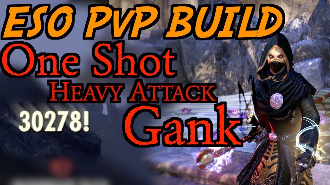 ESO PvP Build: One Shot Heavy Attack Gank NightBlade High Isles (Oakensoul)