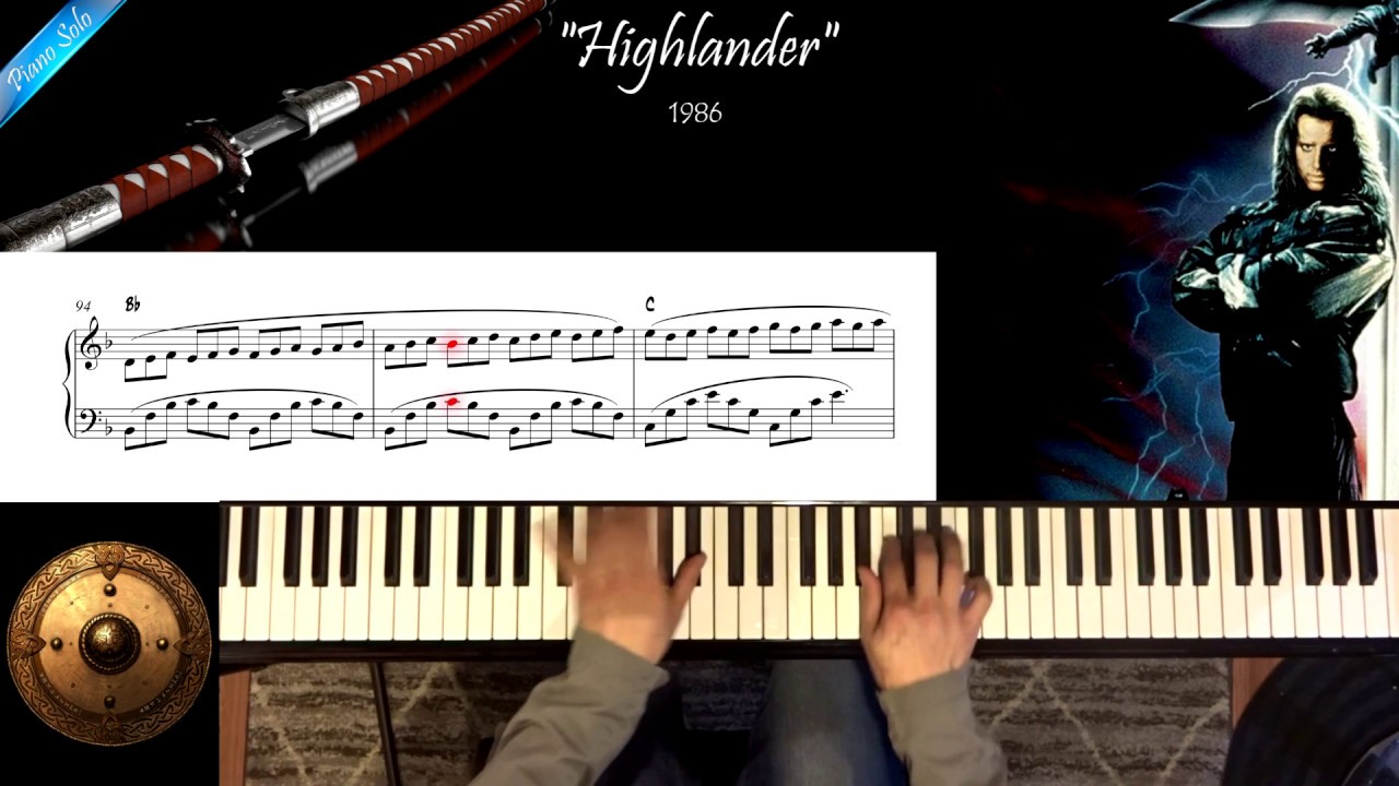 Highlander - Michael Kamen - Piano Solo Cover