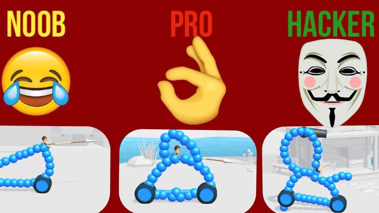 NOOB vs PRO vs HACKER - Draw Joust