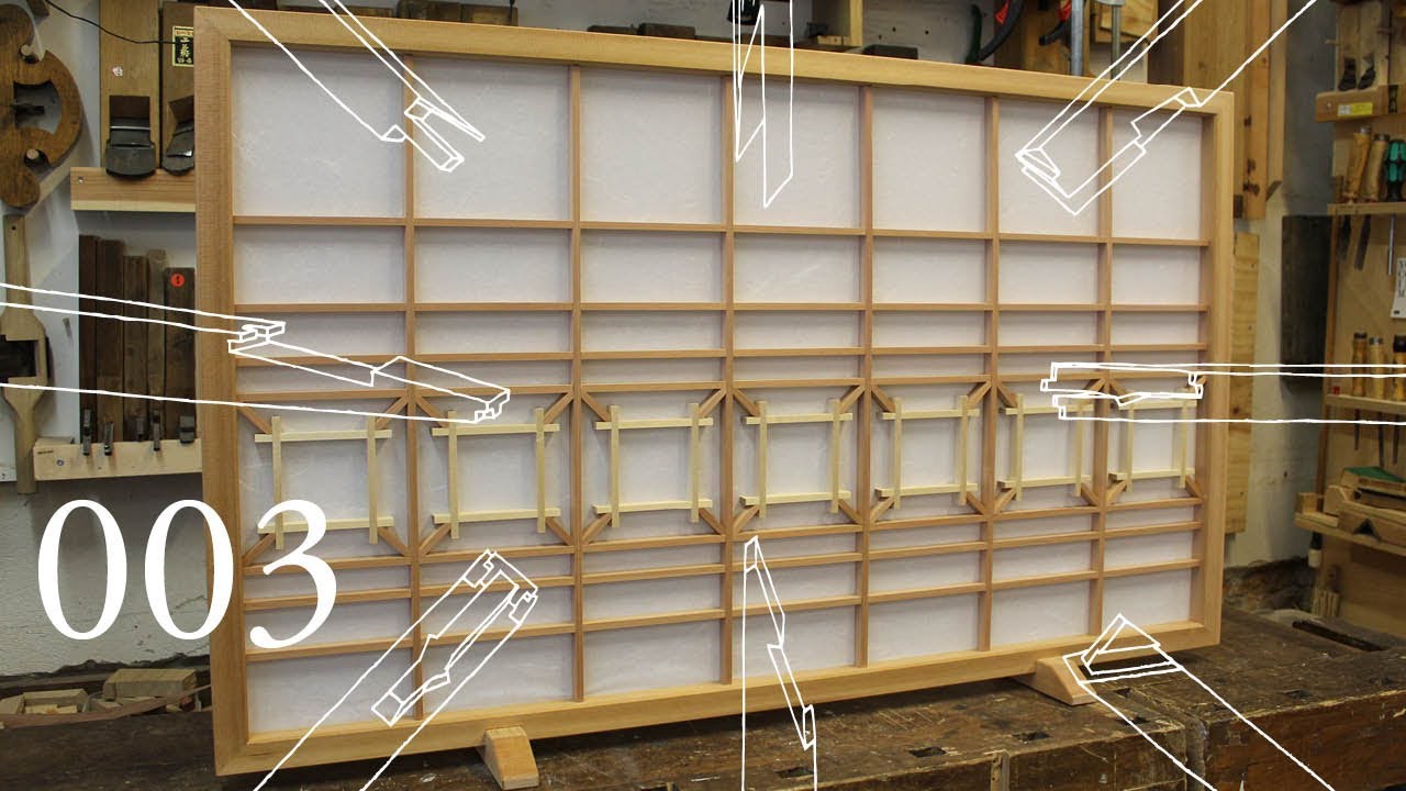 100% Wood Challenge Ep.3: Shoji with Mitch Peacock (No glue, no screws / Traditional Joinery)