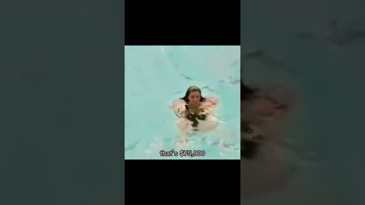 Kim Kardashian lost her earrings in the ocean