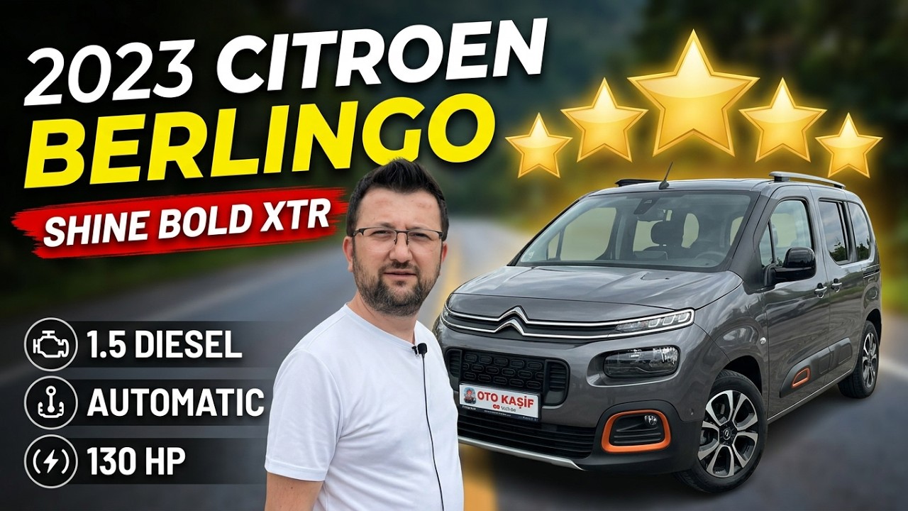 Berlingo Bu Kadar Havalı mı Olur? 2023 Shine Bold XTR Testte!