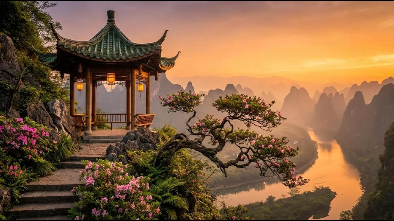 The Golden Pavilion | Original Chinese Zen Album | 1 Hour of Bamboo Flute & Erhu Music