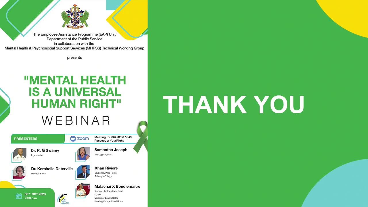 The Employee Assistance Programme Mental Health Webinar (October 30, 2023)