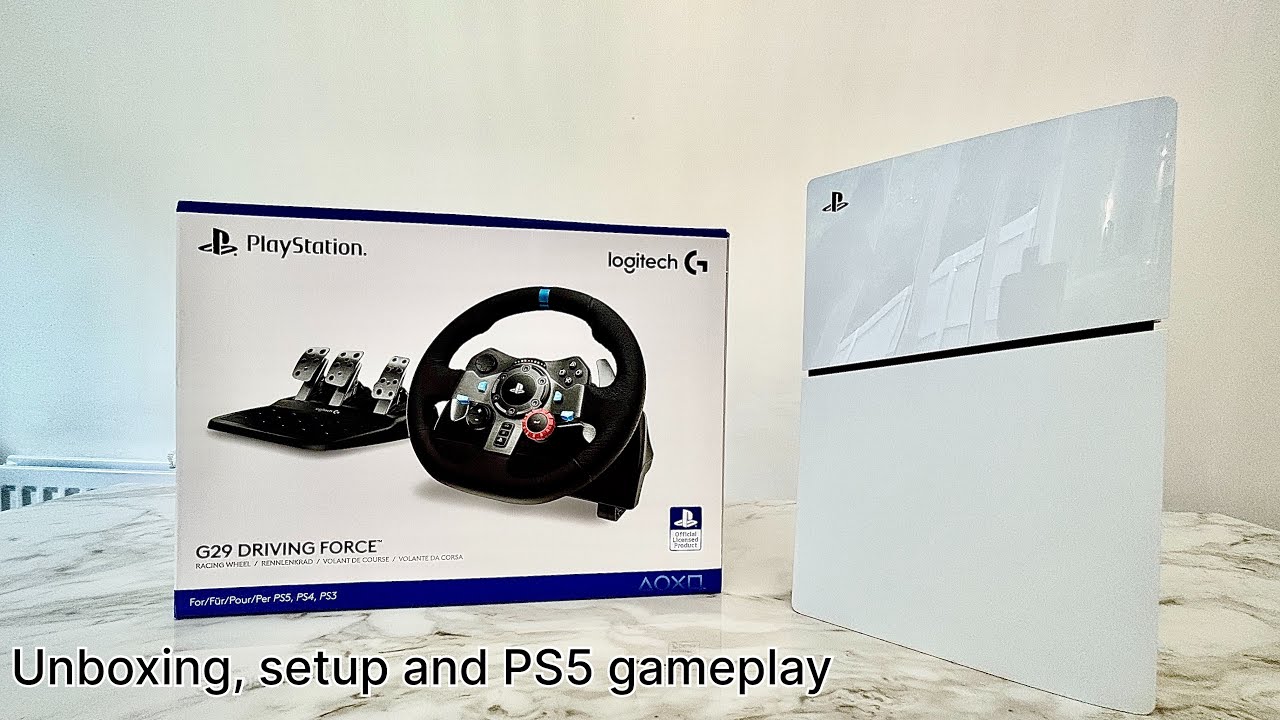 Logitech G29 Unboxing + Setup + PS5 Gameplay 
