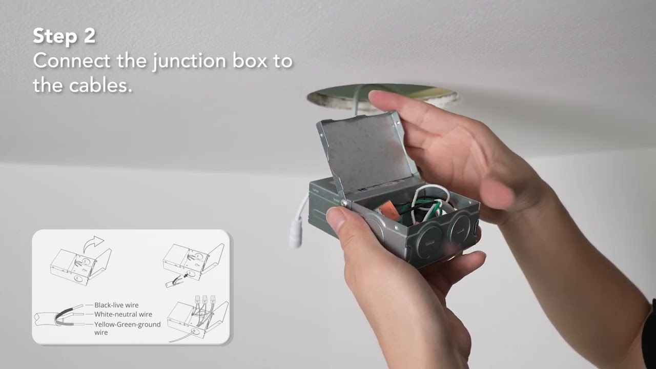 How to install Govee Smart LED Recessed Lights 4 inch H601A/H601B