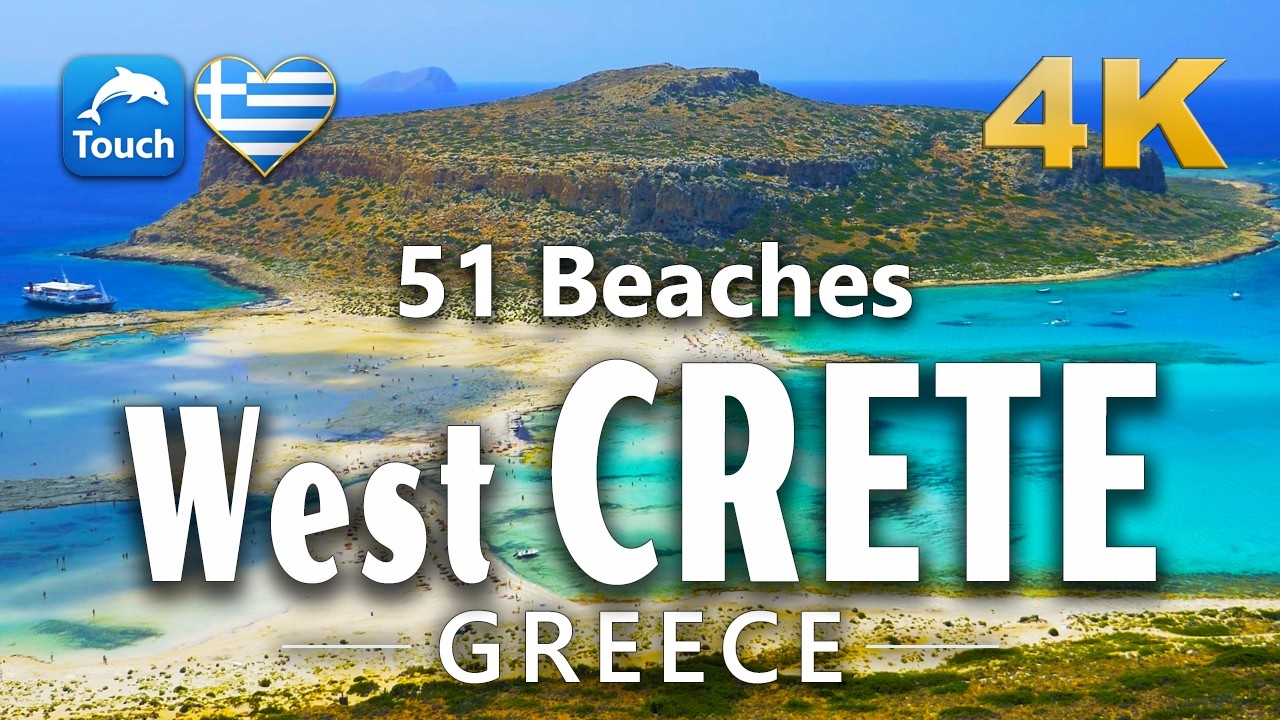51 Best Beaches of West CRETE, Greece 4K ► Top Places & Secret Beaches in Europe #touchgreece