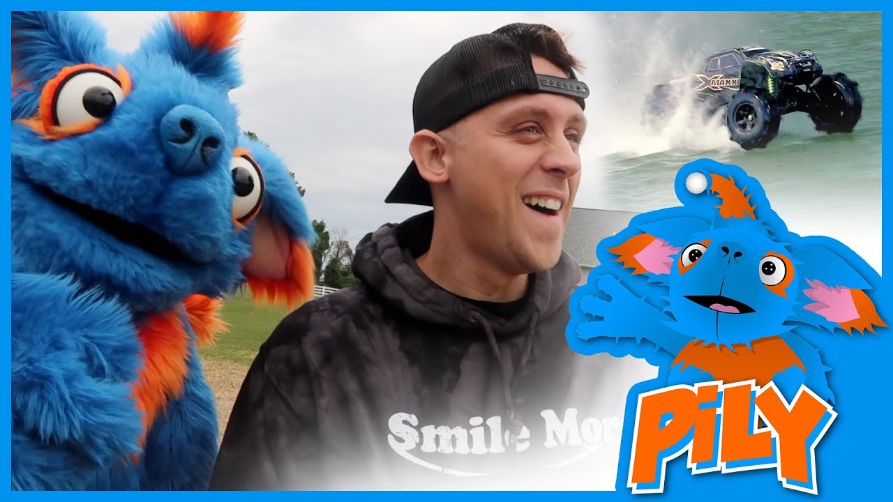 Racing RC Off Road Trucks with Roman Atwood | Pily and Roman's Outdoor Adventure For Kids