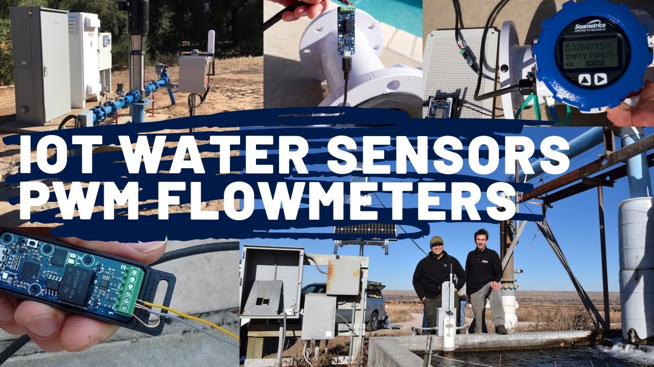 IoT Water Sensors Monitoring Flow Meters for Smart Cities with PWM