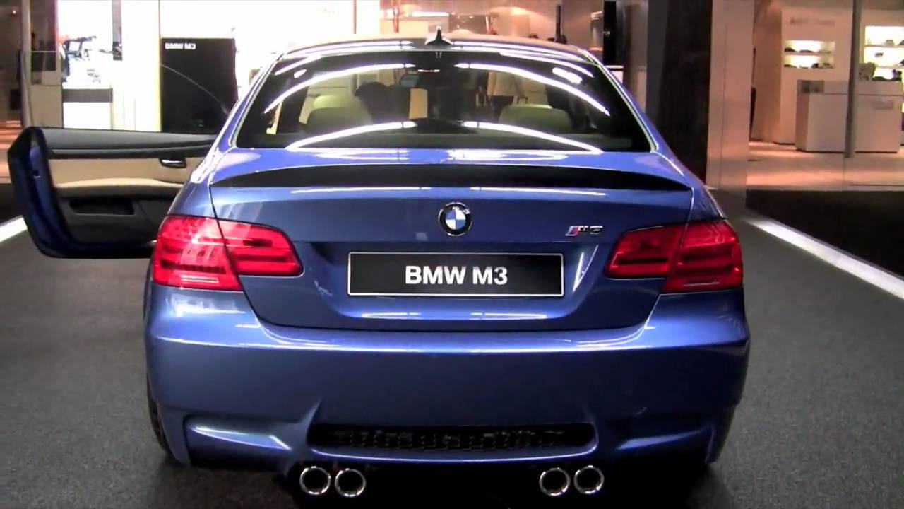 E92 BMW M3 ZCP competition package debuts on Monte Carlo Blue M3 at 2010 Geneva Motorshow