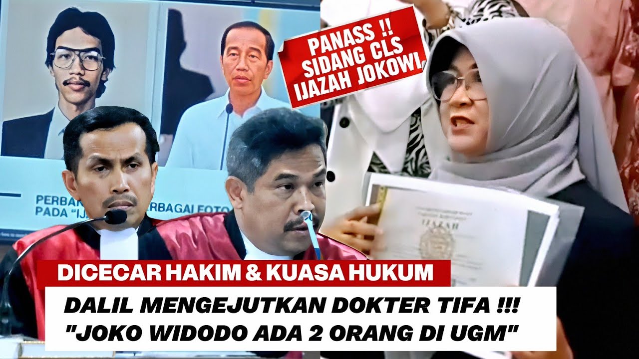 Momen Dokter Tifa Dicecar Hakim & Kuasa Hukum UGM di Sidang CLS Ijazah Jokowi di PN Solo