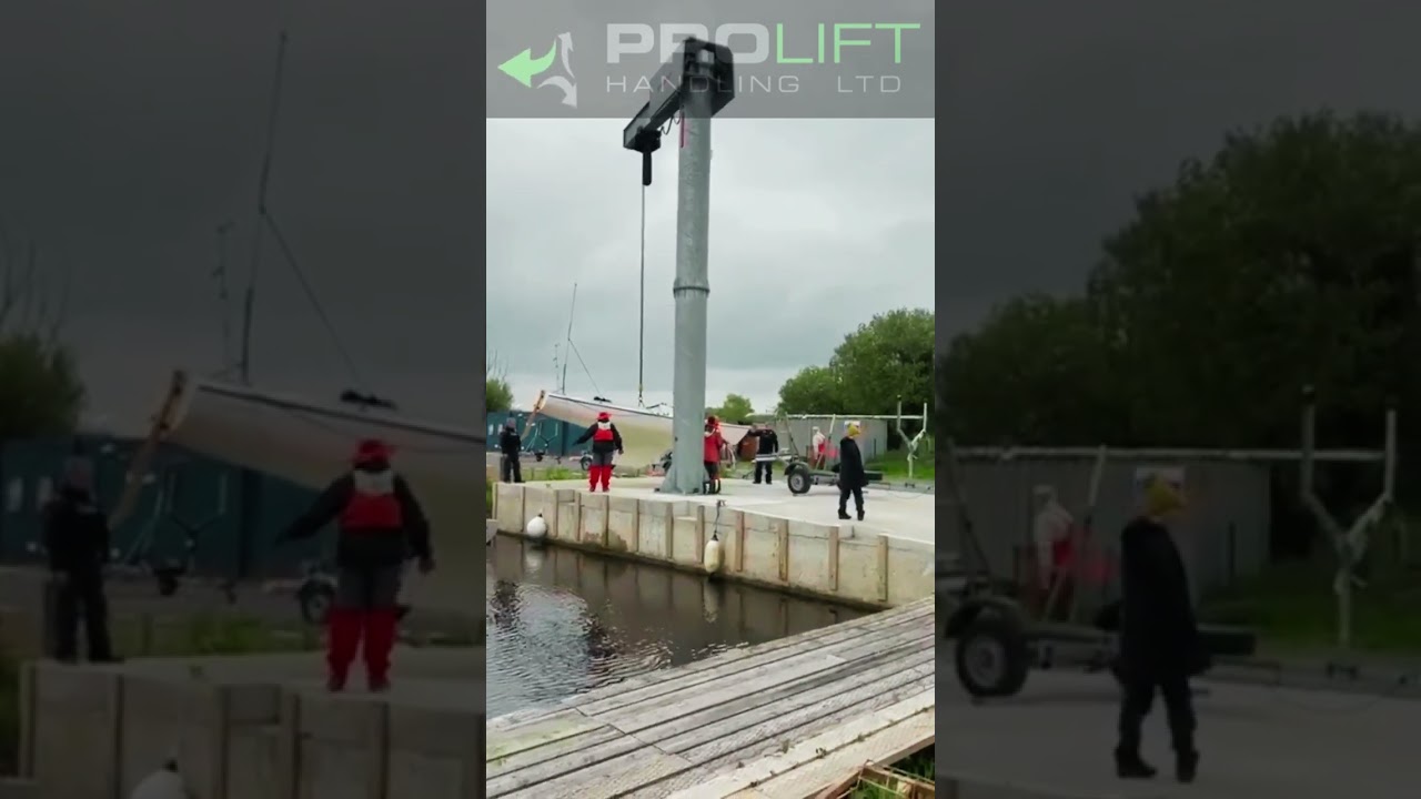 Our Jib Crane in Action during Squib Irish Championships 2025