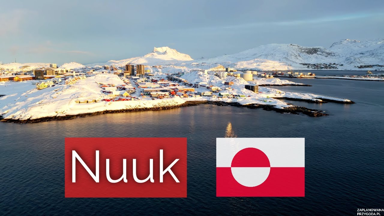 Stolica Grenlandii, Nuuk w zimie - Grenlandia 4K