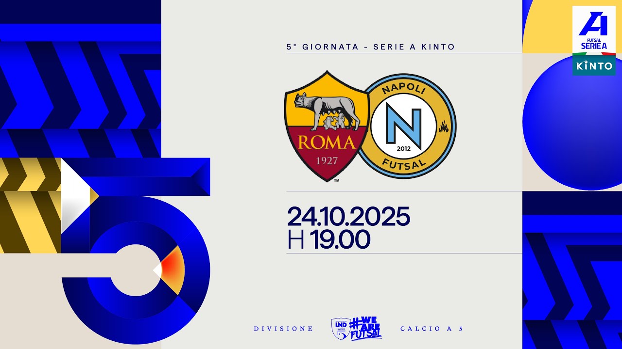 Roma 1927-Napoli Futsal 2-1 | 5ª giornata | Serie A KINTO 2025/2026