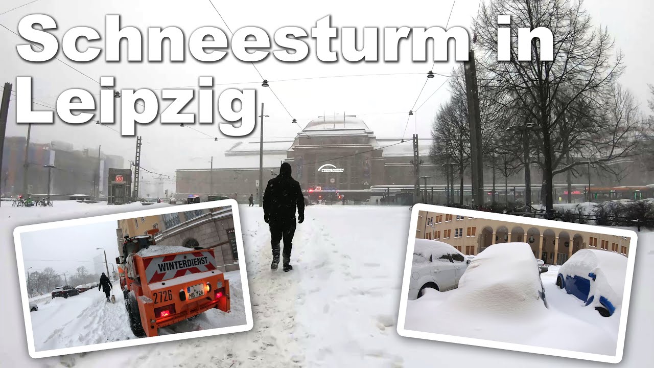 Schneesturm in Leipzig | Tief Tristan | ÖPNV lahmgelegt | 08.02.2021