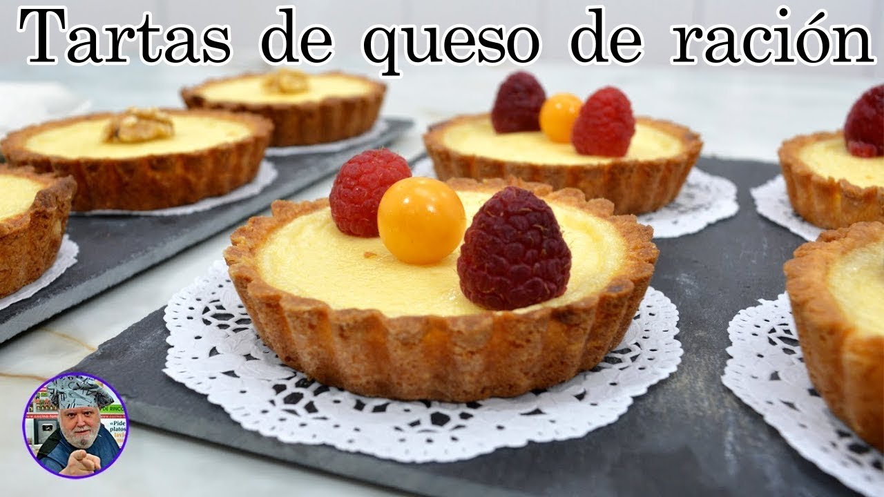 Tartitas de queso - tartaletas de queso -pasteles de queso - tarta de queso Javier Romero