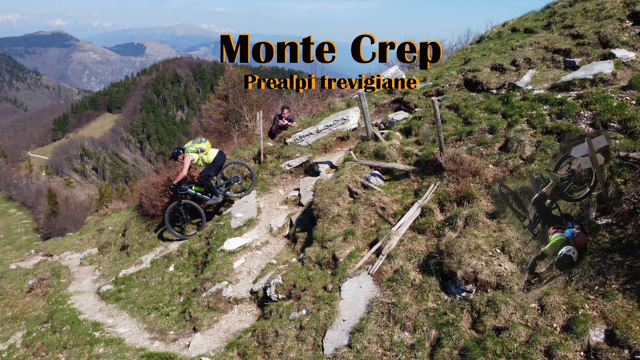 Monte Crep MTB. Prealpi trevigiane, ripidone con schianti finali. La Montagna in Bicicletta.