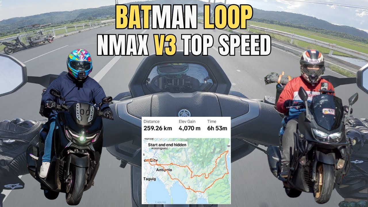 NMAX V3 TOP SPEED | BATMAN LOOP | SEMPLANG | SKYMOUNT RESORT