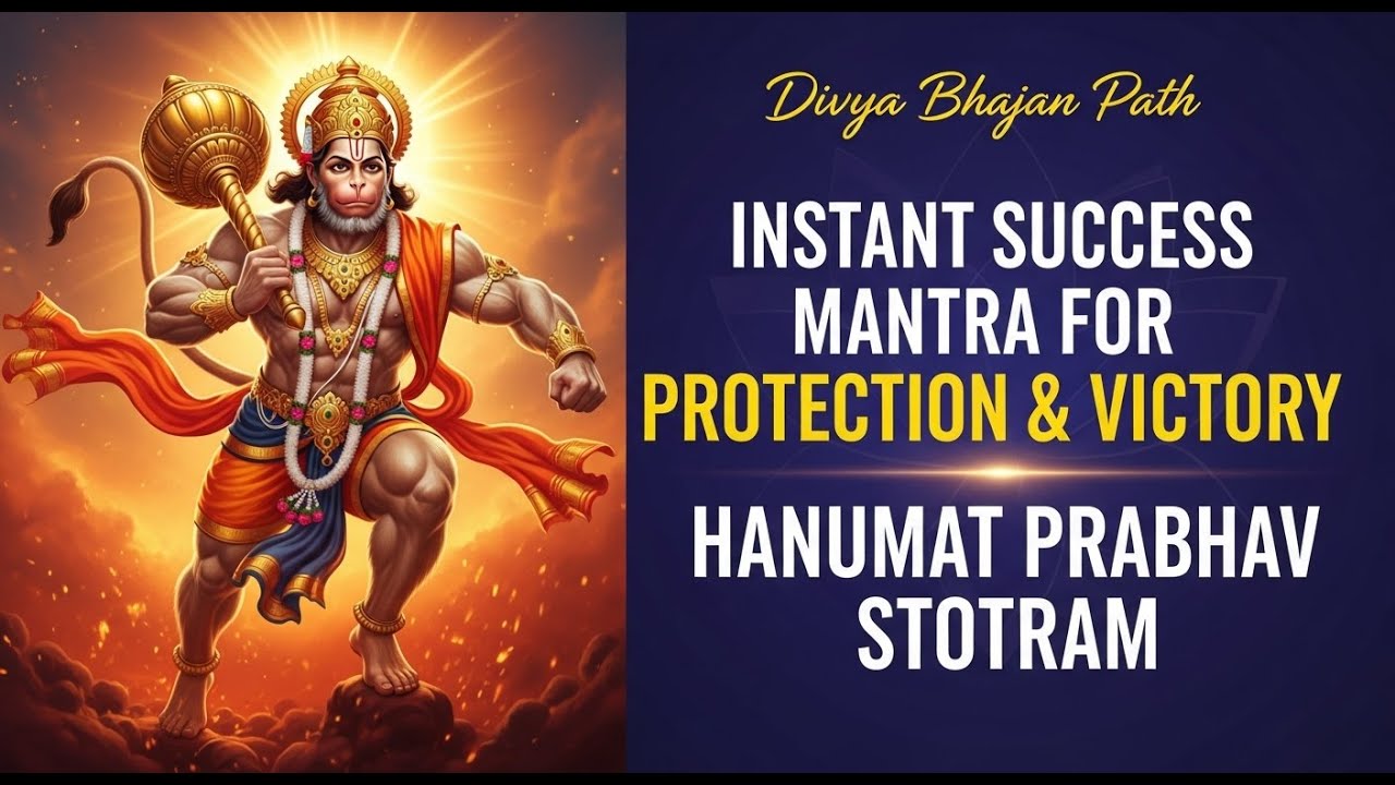 🔥 Unlock Hanuman's Power 🔱 Instant Success Mantra for Protection & Victory | Hanumat Prabhav Stotram