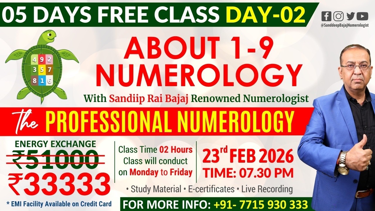 PLANE IN NUMEROLOGY By Sandip Rai Bajaj Renowned Numerologist Join This Class Pls Call 7715930333