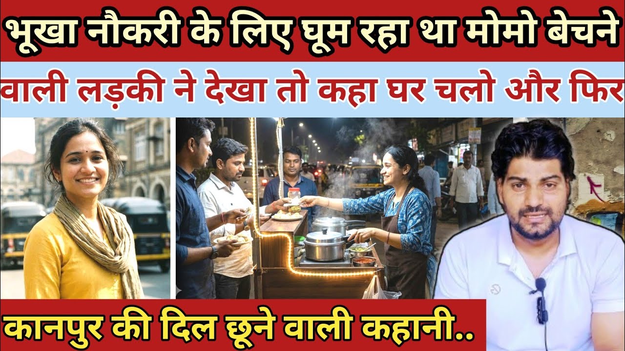 भूखा नौकरी के लिए घूम रहा था मोमो बेचने वाली लड़की ने देखा तो कहा घर चलो और फिर|| Emotional Story 