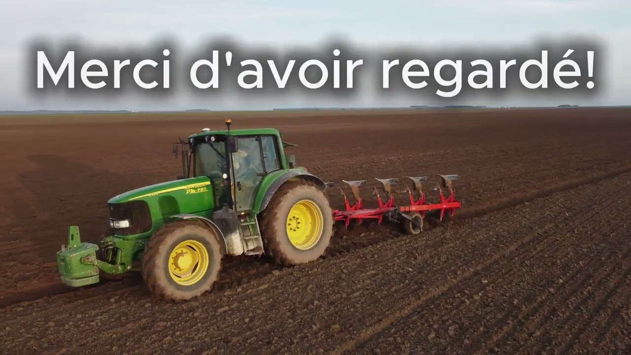 Labour dans l'Aube avec un bel ensemble/JohnDeere6920