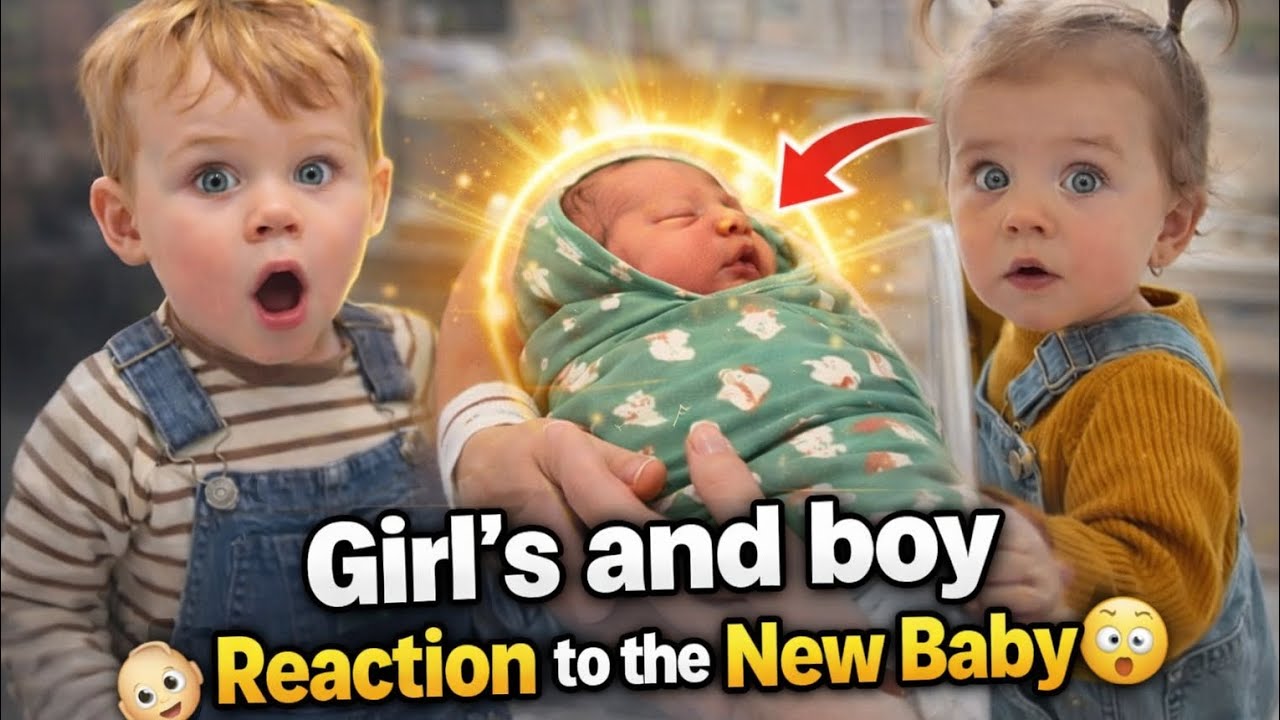 Girl’s and boy Reaction to the New Baby