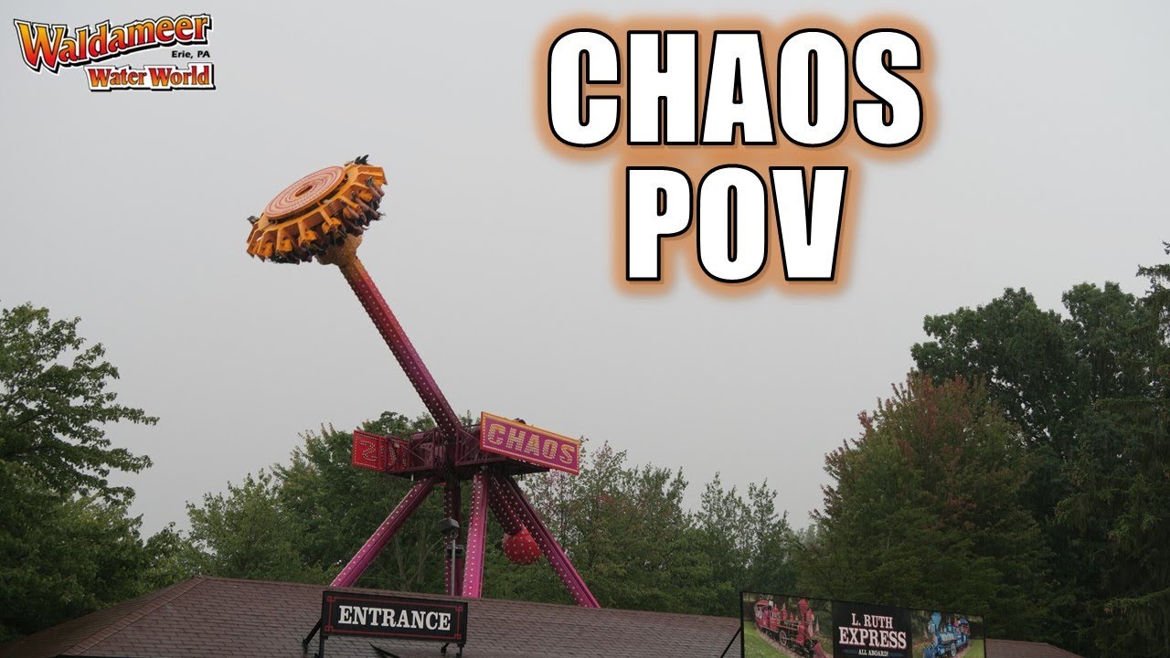 Chaos POV (4K 60FPS), Waldameer Zamperla Inverting Frisbee | Non-Copyright