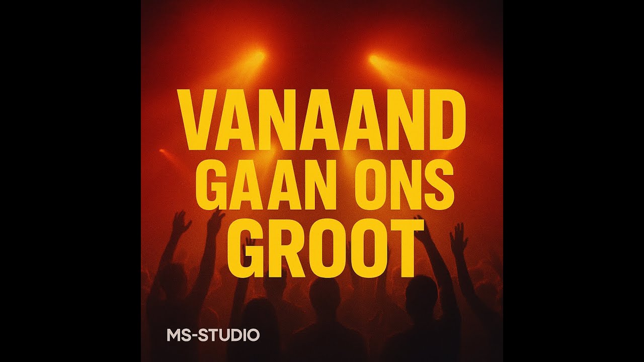 Vanaand gaan ons groot
