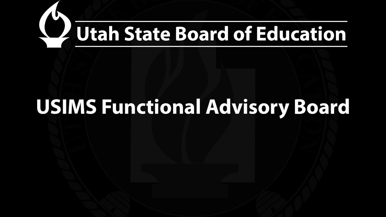 2026-01-14 | USIMS Functional Advisory Board | USBE