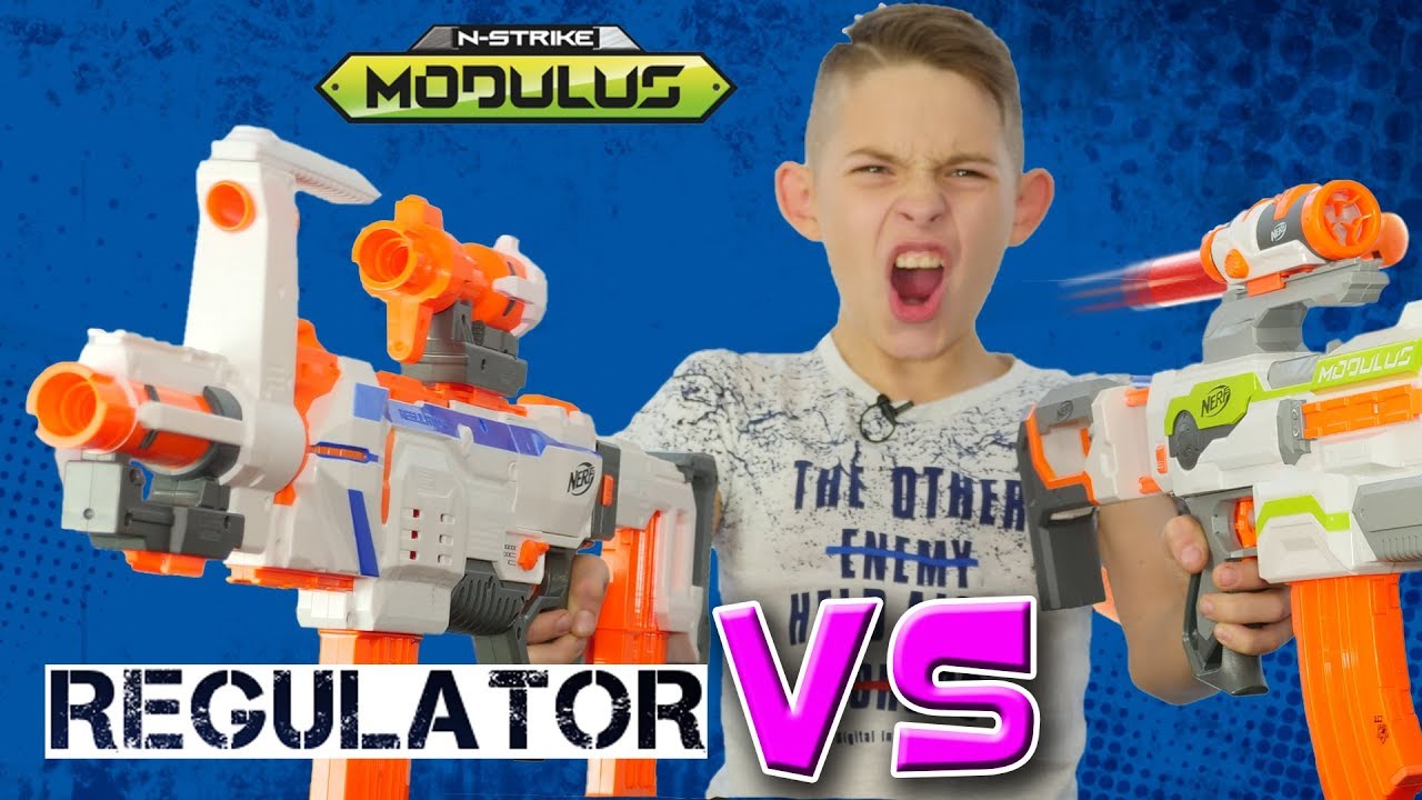 Честное сравнение Нёрф Модулус Регулятор // Сomparison Nerf Modulus Regulator vs ECS 10