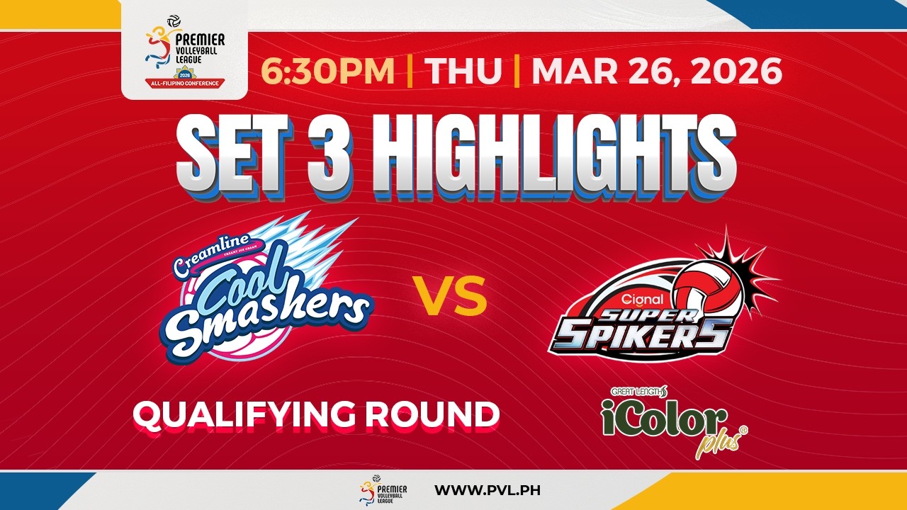 Creamline vs. Cignal - 3rd Set Highlights