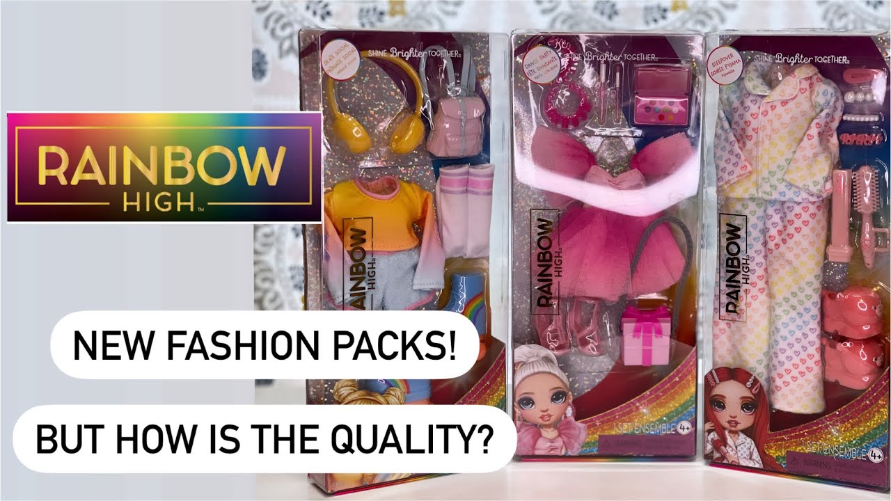 New Rainbow High Fashion Packs unboxing and review!