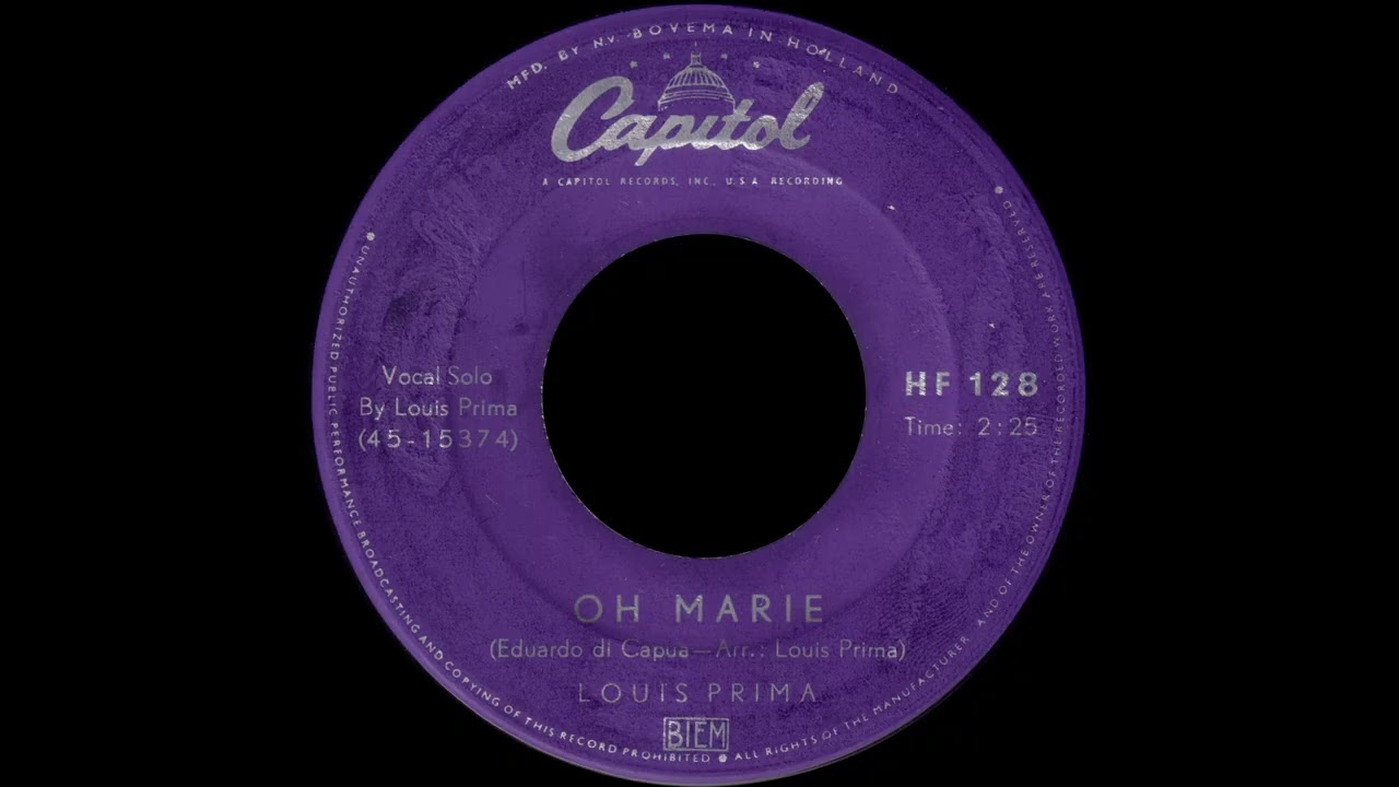 1957 Louis Prima - Oh Marie