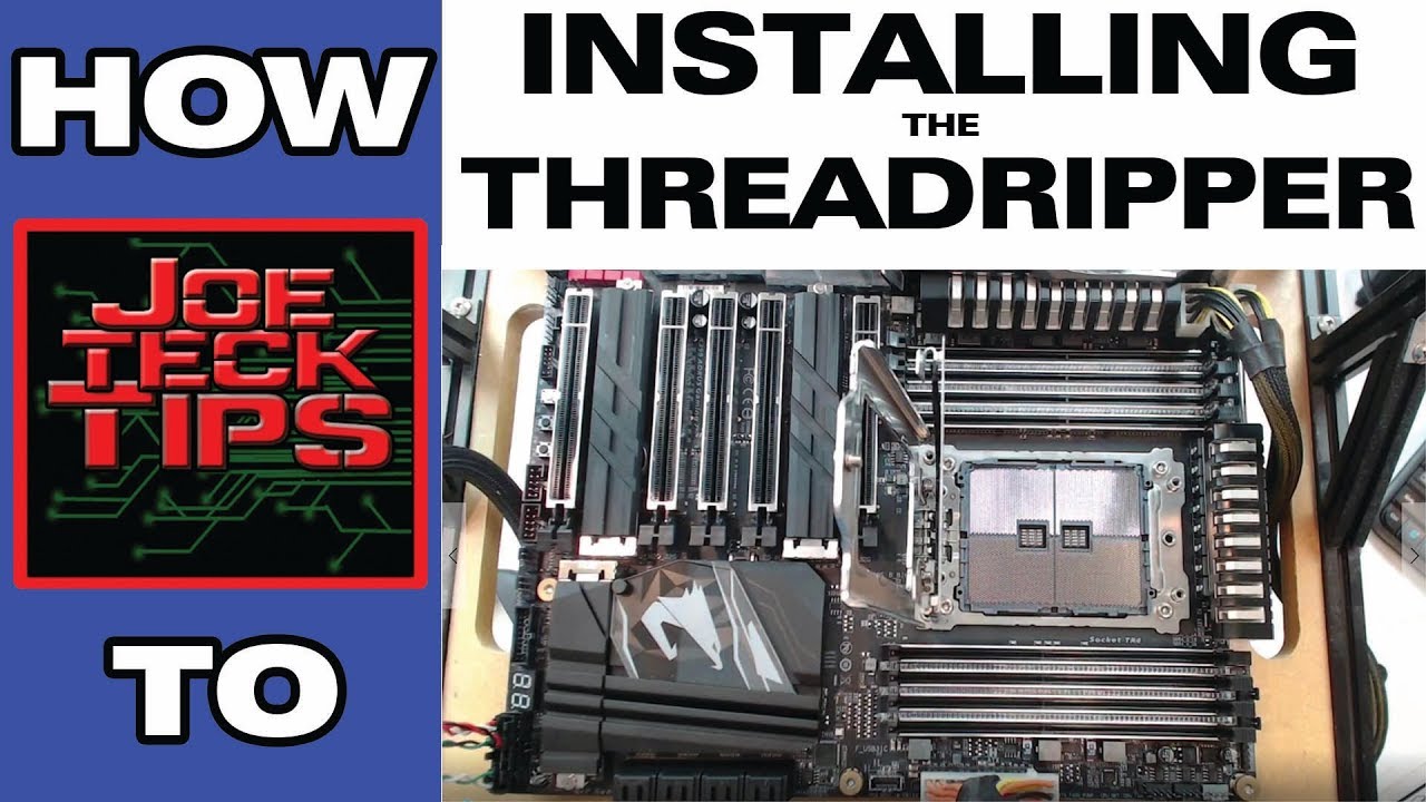 How to Install the Threadripper CPU | How To | JoeteckTips