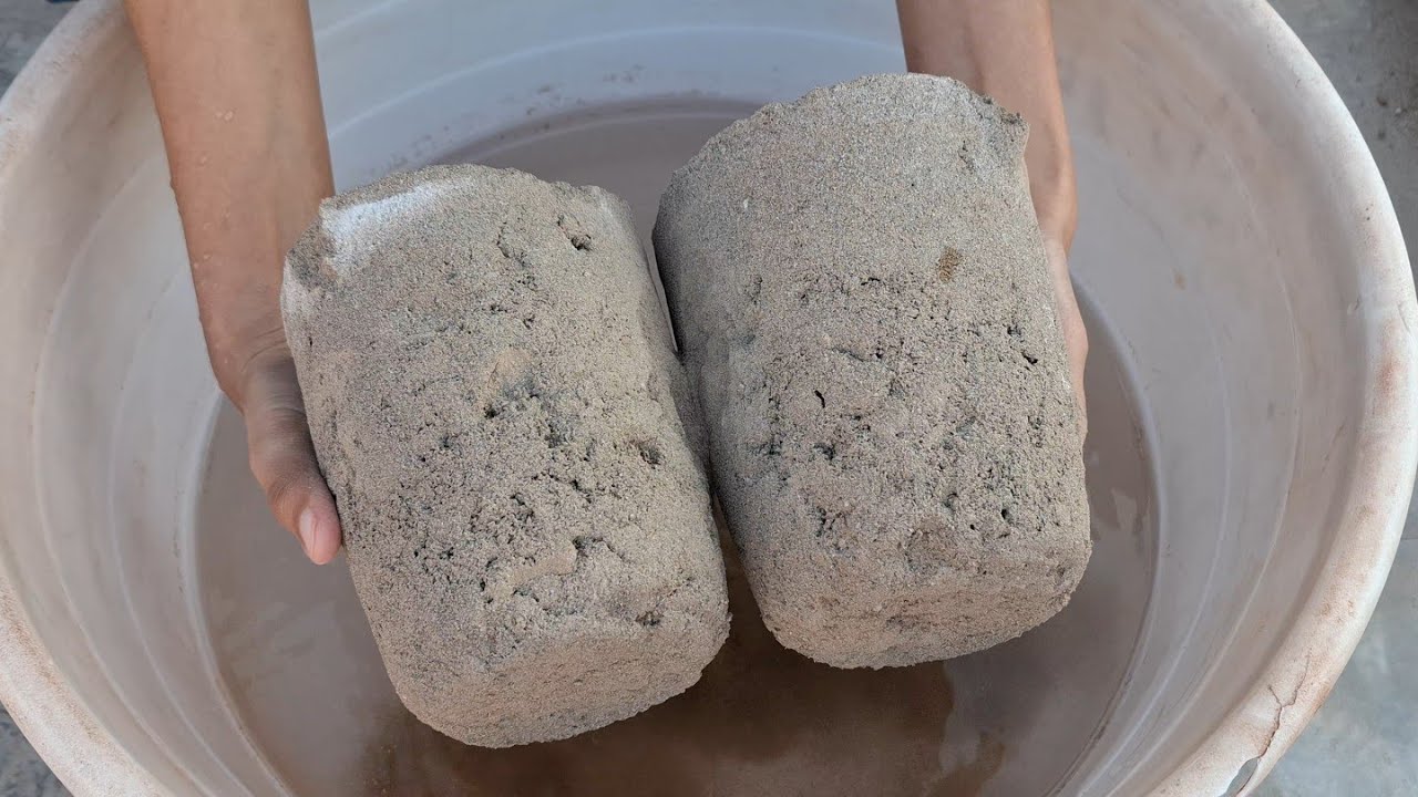 ASMR Mud sand water crumbling edits satisfying