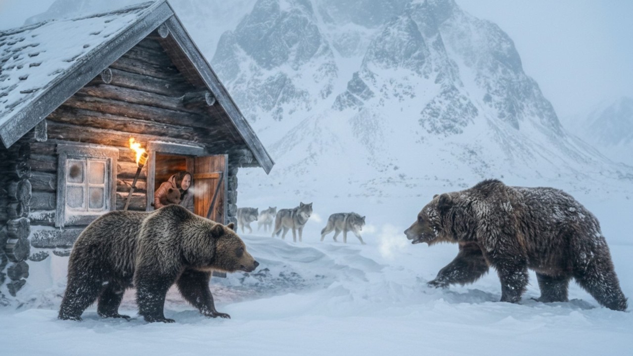 –76°C SIBERIAN WHITEOUT: 90YO GRANNY SAVES LOST CUB—MAMA BEAR VS WOLVES, PAYS HER BACK
