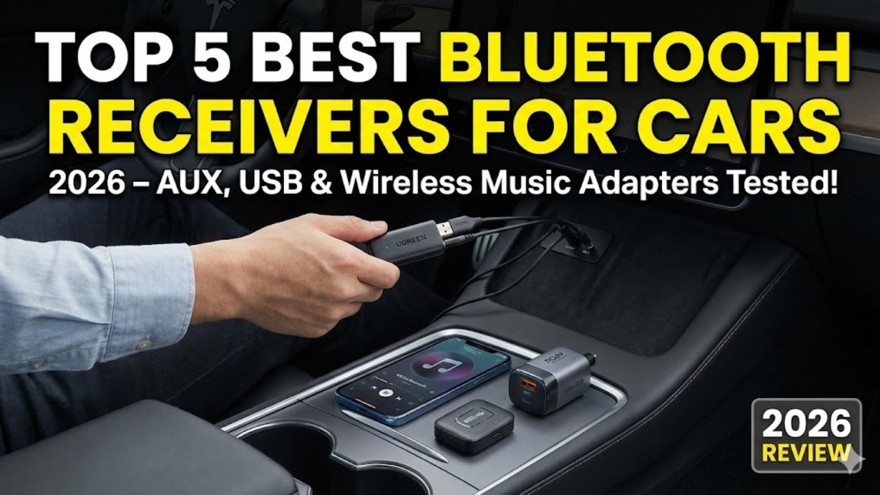 Top 5 Best Bluetooth Receivers for Cars 2026 – Aux Bluetooth Adapter for Car