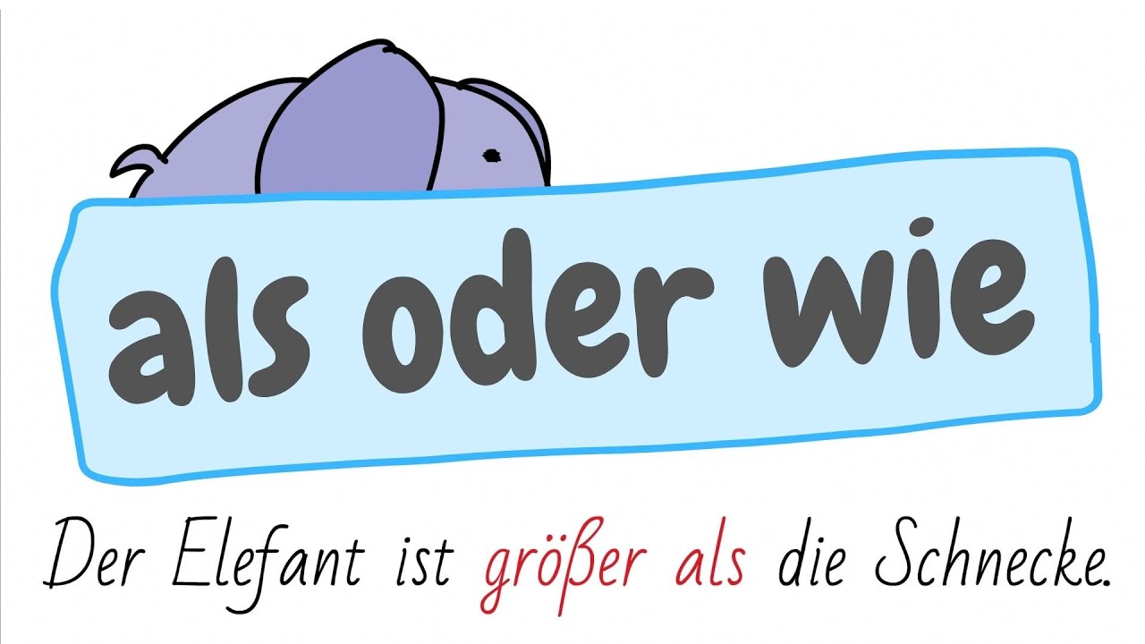 Deutsch lernen Vergleiche mit als oder wie