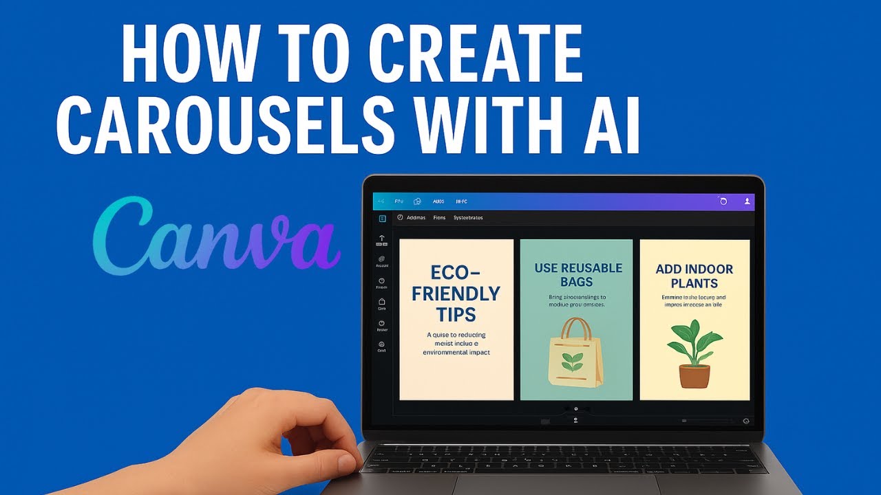 Create Instagram Carousels with AI in Seconds (Using Canva) | Easiest TikTok Slideshows with AI