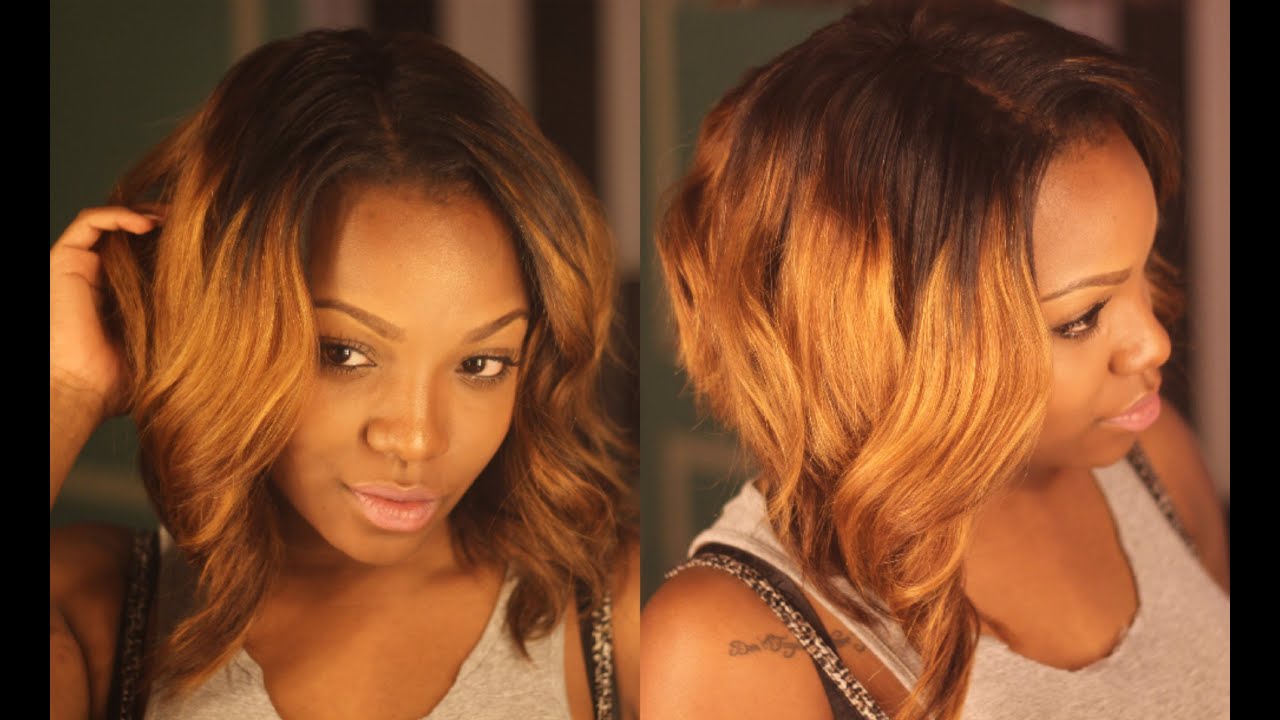 Curling & Styling my Ombre Bob