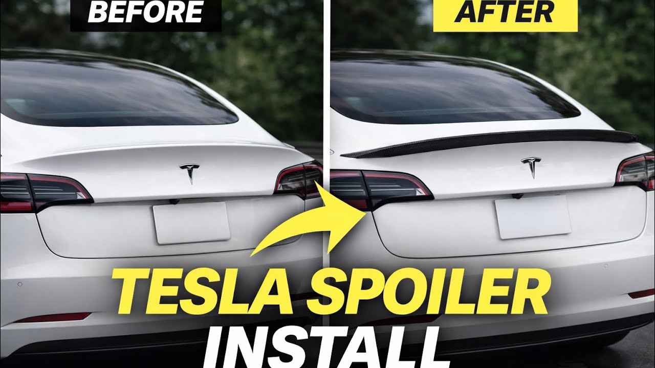 Installing a Spoiler on My Tesla | Clean & Easy Upgrade 🚗⚡