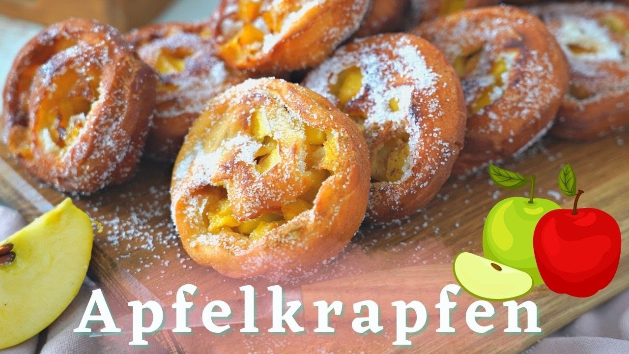 APFELKRAPFEN - Saftig, Fluffig & Lecker - Apfelberliner Rezept
