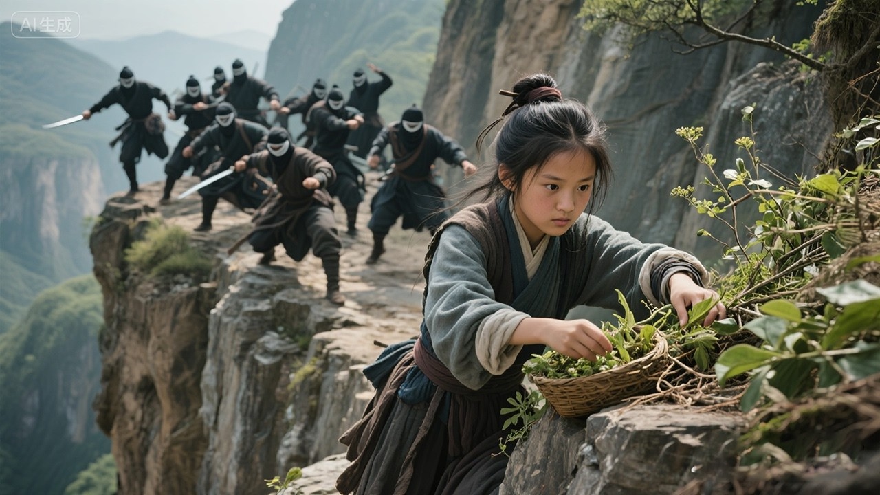 Herb Girl is a Hidden Master! Battles Ten Elite Warriors Solo!