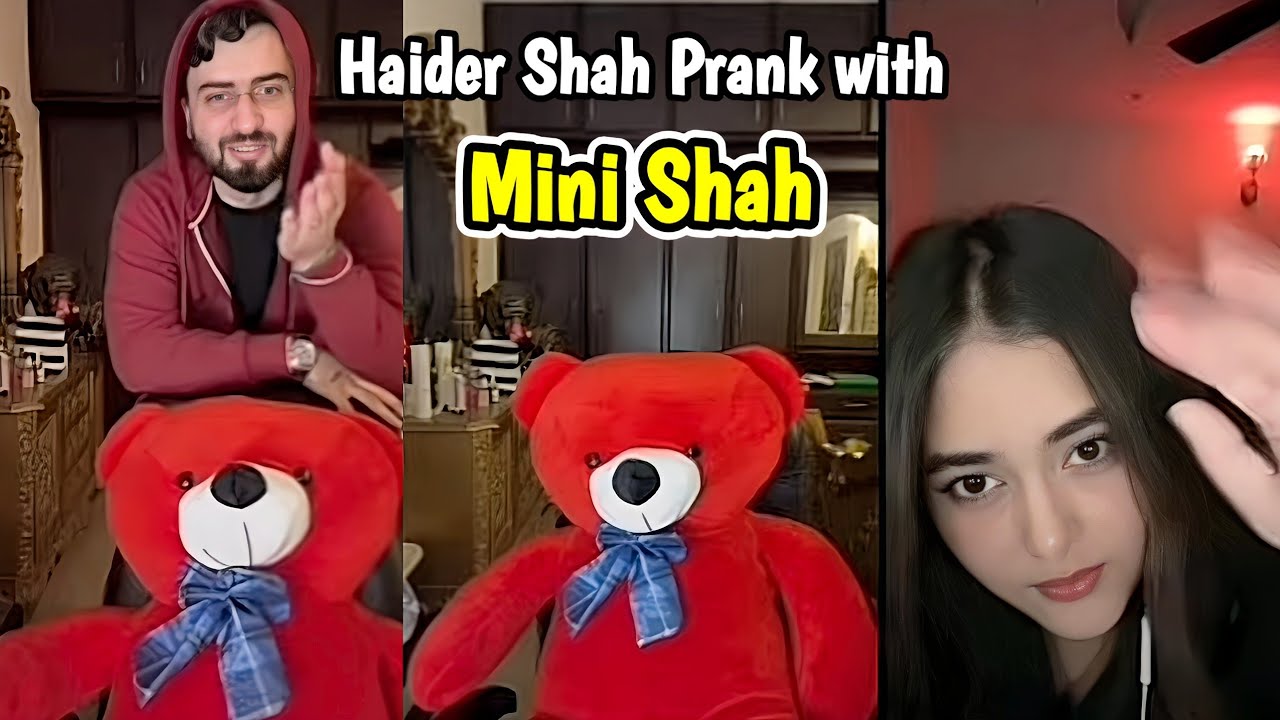 Haider Shah Prank with Mini Shah 😂 | Live with Haider & Kainat 