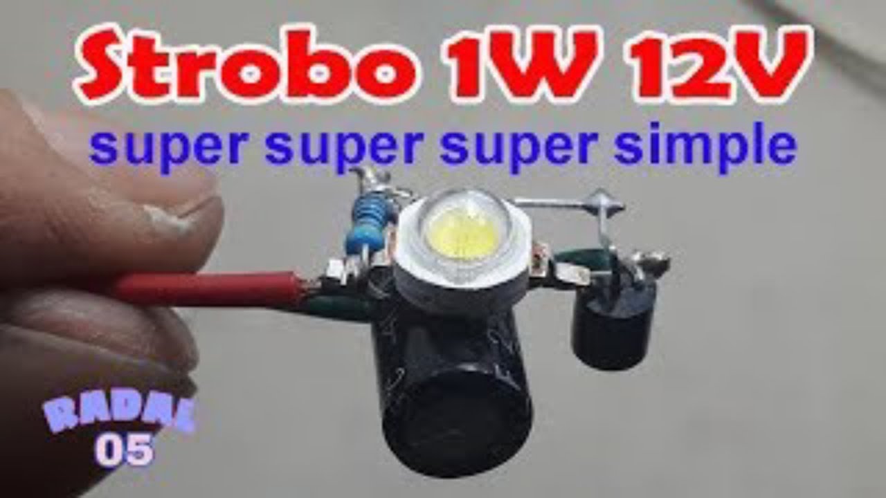 строб как самолет 1W 12V DIY креативные идеи