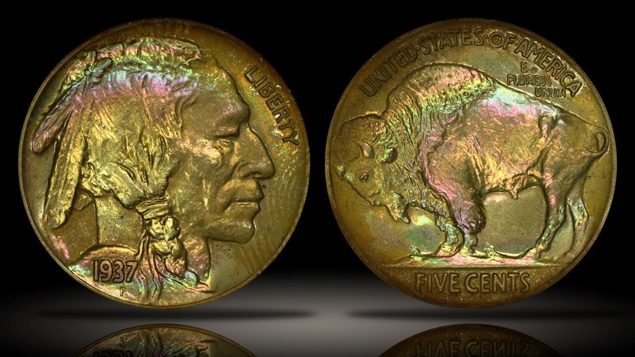 1937 Proof Buffalo Nickel NGC PF67 Colorfully Toned Example